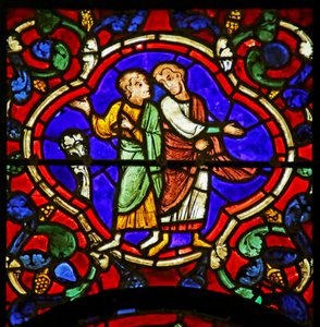 Escena de la Vida de San Martín, Catedral de Chartres de French School